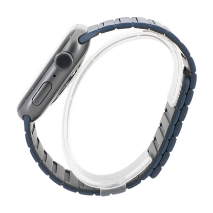 44mm Series 6 Space Gray Smartwatch Blue Band M/L