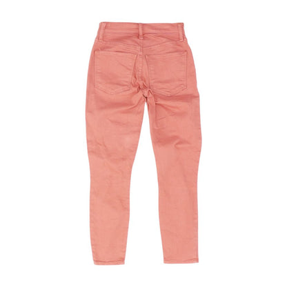 Pink Solid High Rise Jeans