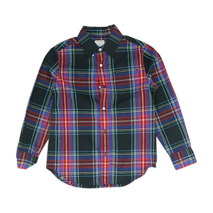 Multi Plaid Long Sleeve Button Down