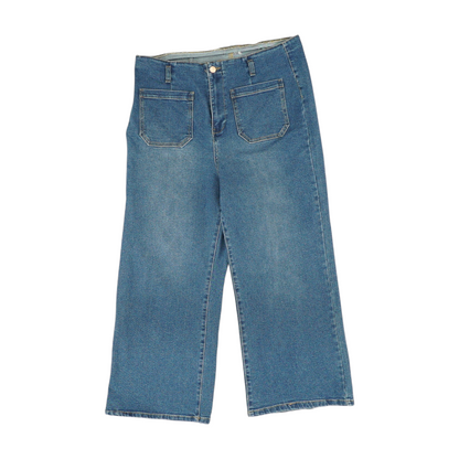 Blue Wide Leg Jeans