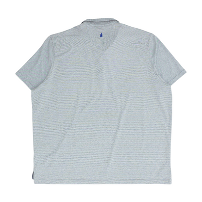 Blue Striped Short Sleeve Polo