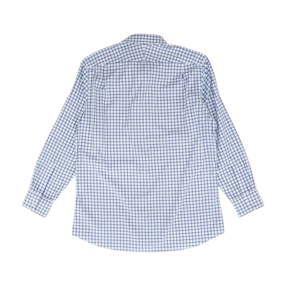 White Check Long Sleeve Button Down