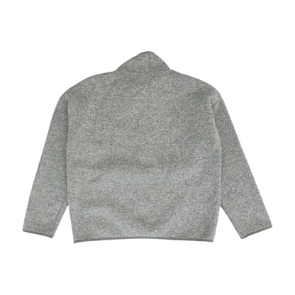 Gray Solid 1/4 Zip Pullover