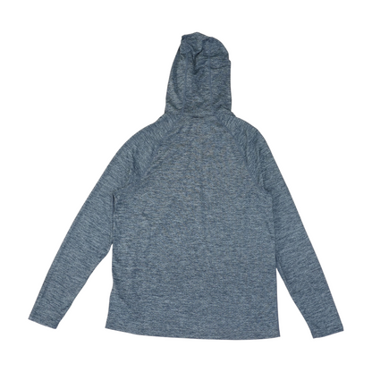 Blue Solid 1/4 Zip Pullover