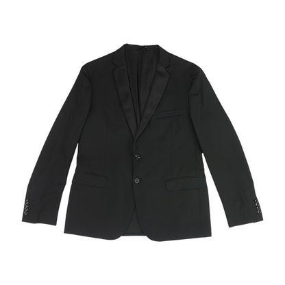 Black Solid Suit Jacket