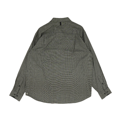 Gray Check Long Sleeve Button Down