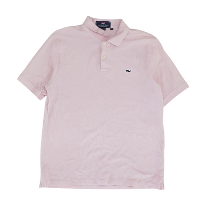 Pink Solid Short Sleeve Polo