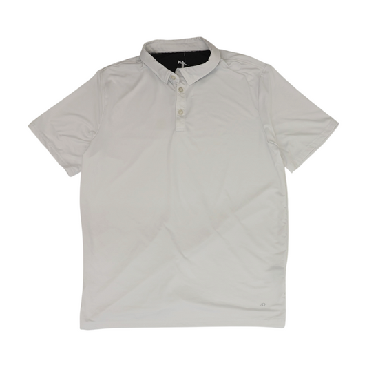White Solid Short Sleeve Polo
