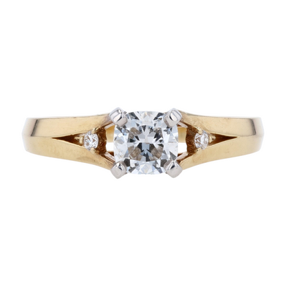 1/2 ctw 14K Yellow Gold Lab Grown Diamond Engagement Ring