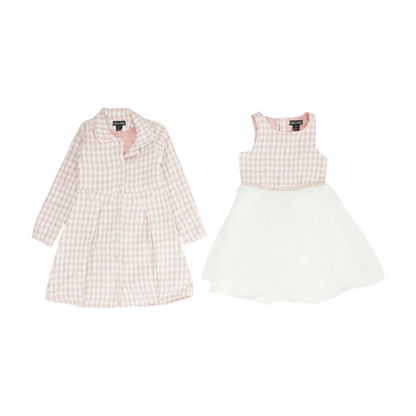 Pink Check Long Sleeve Set