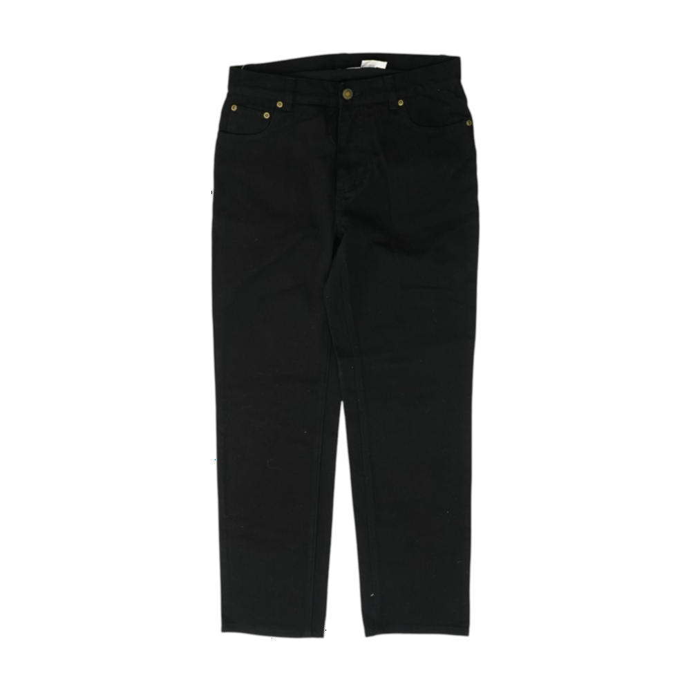 Black Petite Straight Jeans