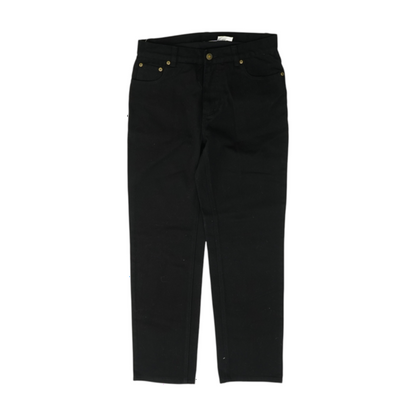Black Petite Straight Jeans
