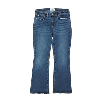 Blue Short Bootcut Jeans