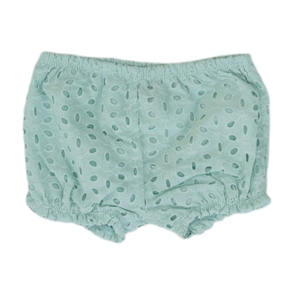 Green Solid Shorts