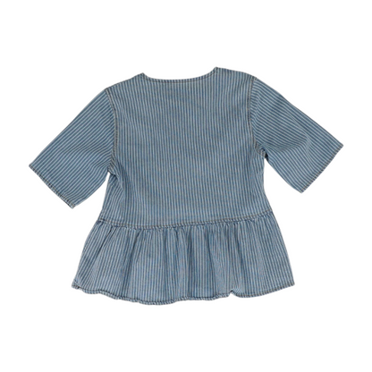 Blue Striped Blouse
