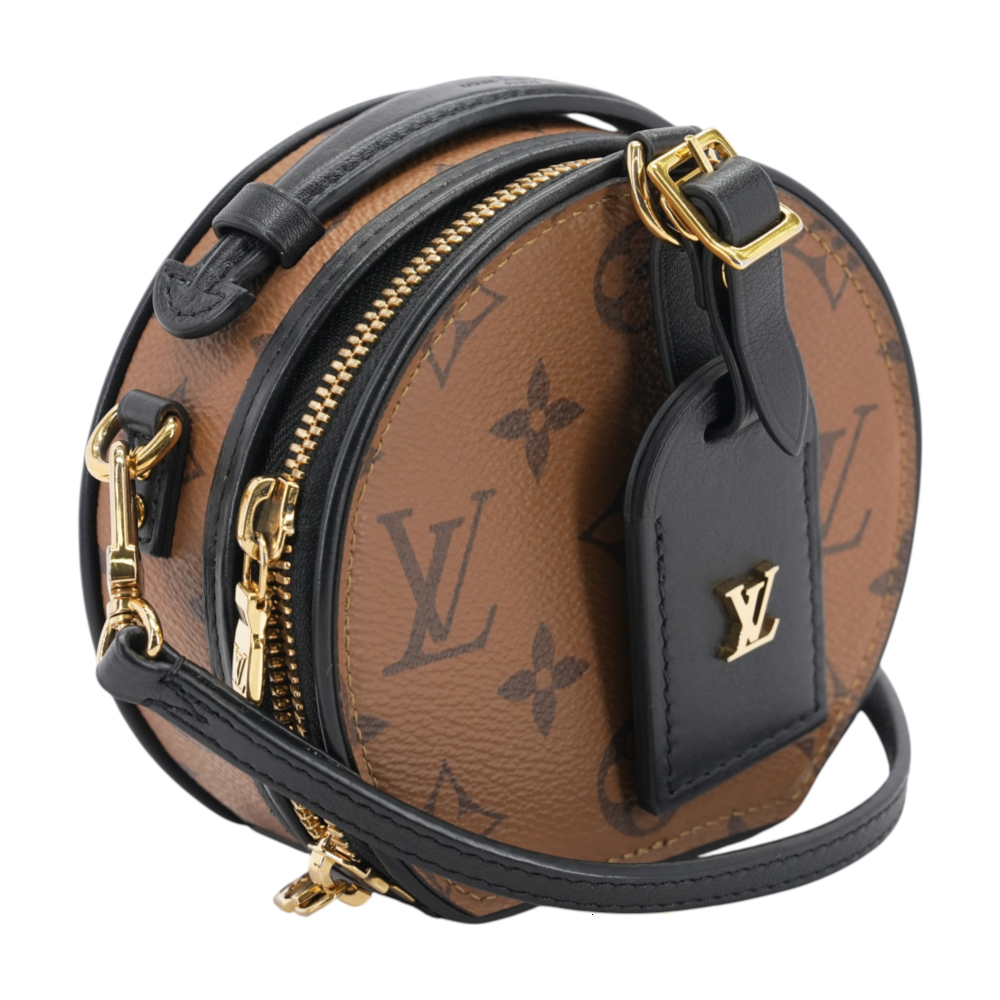 Brown Mini Boite Chapeau Crossbody
