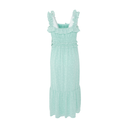 Green Floral Midi Dress
