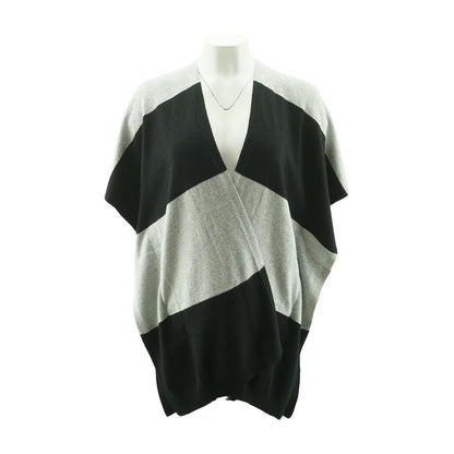 Gray Striped Cardigan Sweater