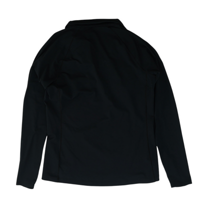 Black Solid 1/4 Zip Pullover