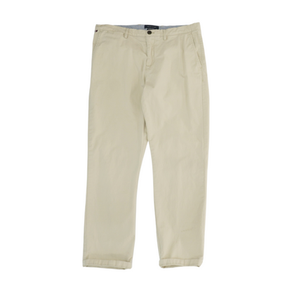 Beige Regular Pants