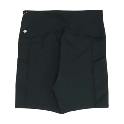 Black Solid Active Shorts