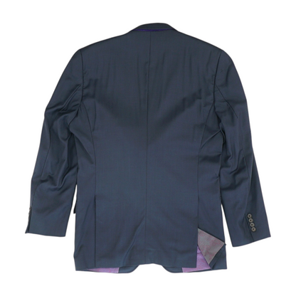 Navy Long Solid Blazer