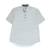 White Print Short Sleeve Polo
