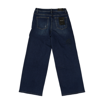 Navy Wide Leg Jeans