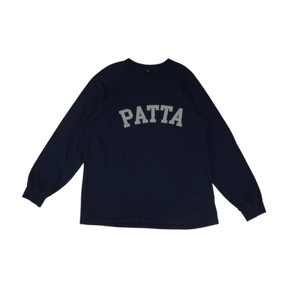 Navy Solid Sweatshirt Pullover