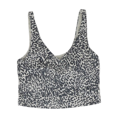 Black Animal Print Sports Bra