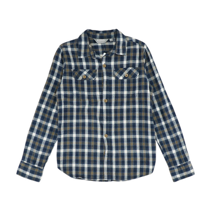 Multi Plaid Flannel Button Down