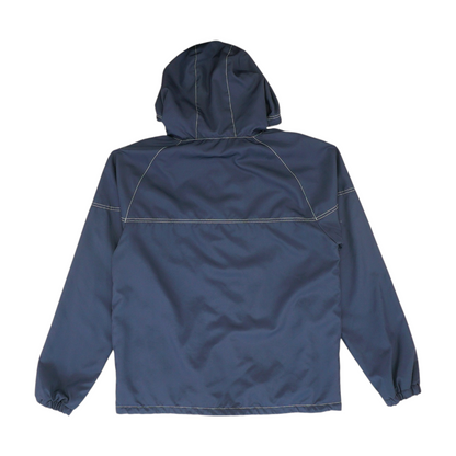 Navy Solid Rain Jacket