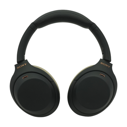Black WH-1000XM4 Noise Cancelling Headphones With Beige Earpads