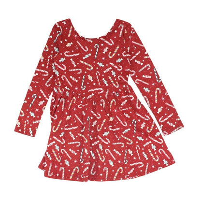 Red Graphic Dress