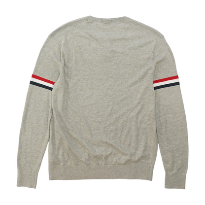 Gray Solid Pullover Sweater