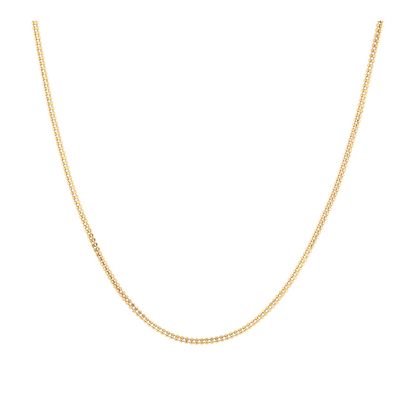 21K Yellow Gold Chain Necklace