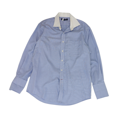 Blue Striped Long Sleeve Button Down