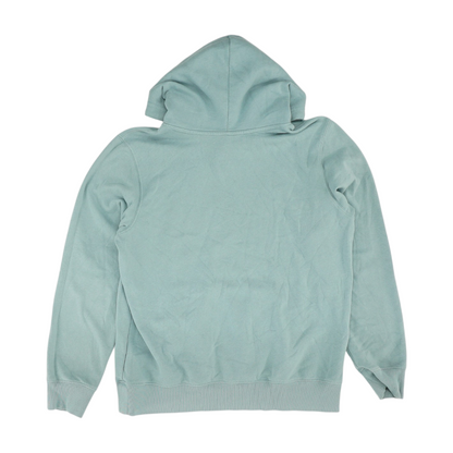Blue Solid Hoodie Pullover