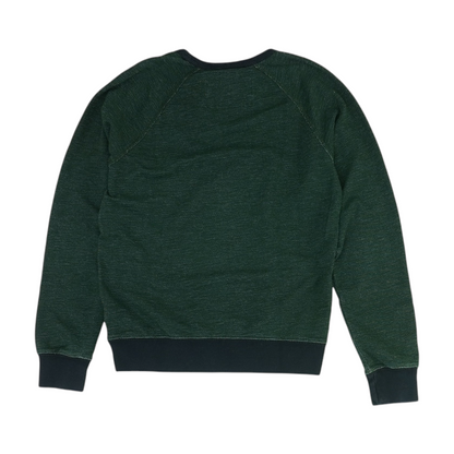 Green Solid Sweatshirt Pullover