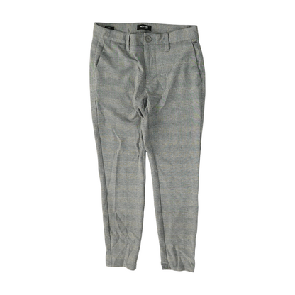 Gray Check Tapered Pants
