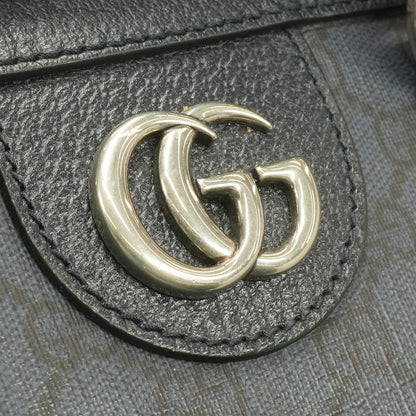 Navy Blue GG Supreme Large Duffle Bag