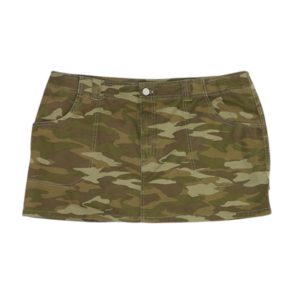 Green Camo Mini Skirt
