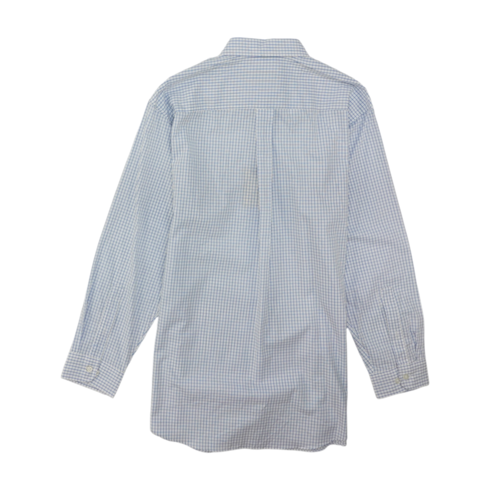 White Check Long Sleeve Button Down