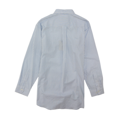 White Check Long Sleeve Button Down