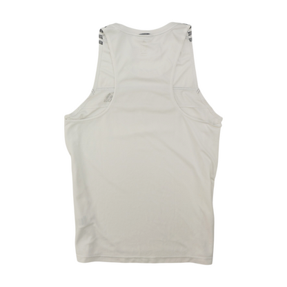 White Solid Active Tank