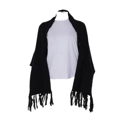 Black Polyester Scarf Shawl