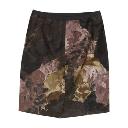 Brown Misc Midi Skirt