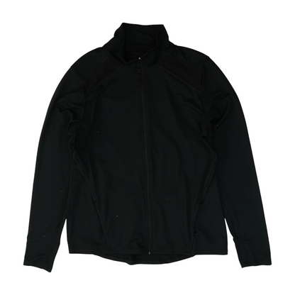 Black Solid Active Jacket