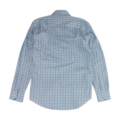Blue Check Long Sleeve Button Down