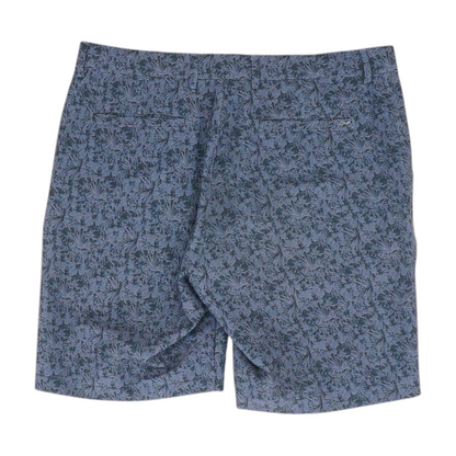 Navy Print Active Shorts